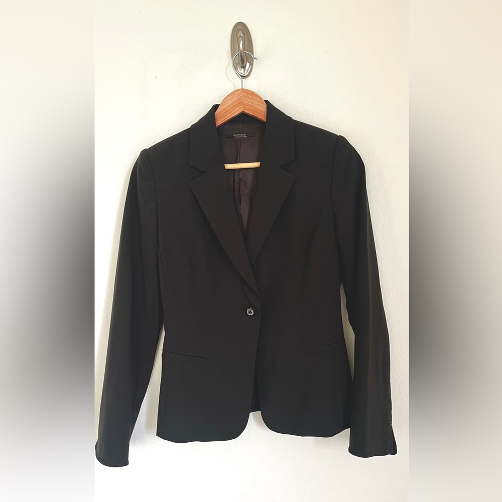 ELI TAHARI Black Lined Tailored Blazer Women’s Career Office Jacket Xtra-Small - Picture 9 of 12